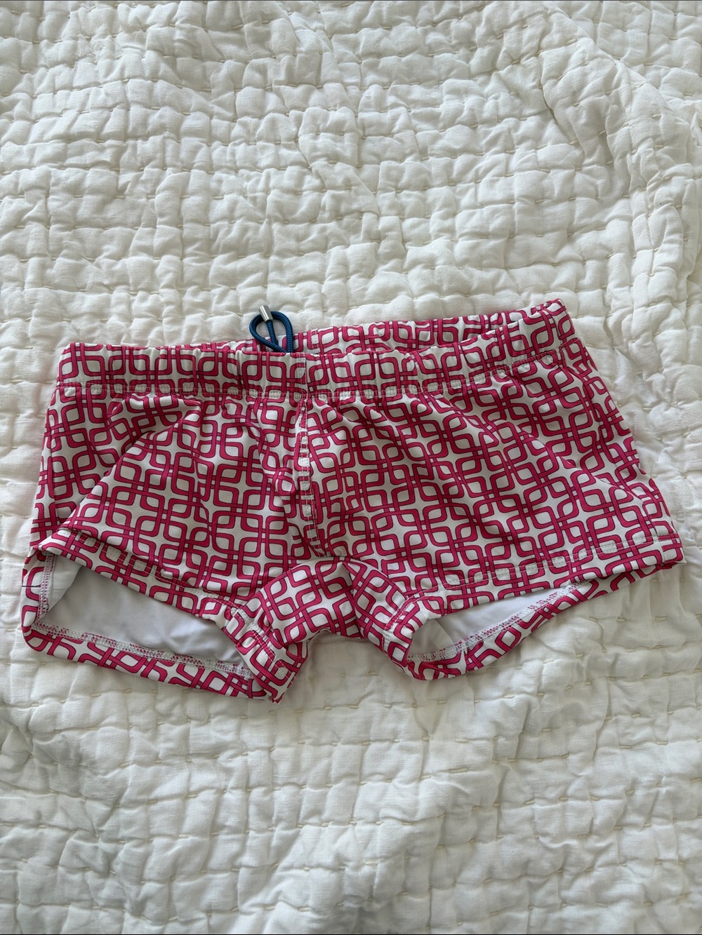 Men’s Mr. Turk Pink Geo-Print Swim Shorts